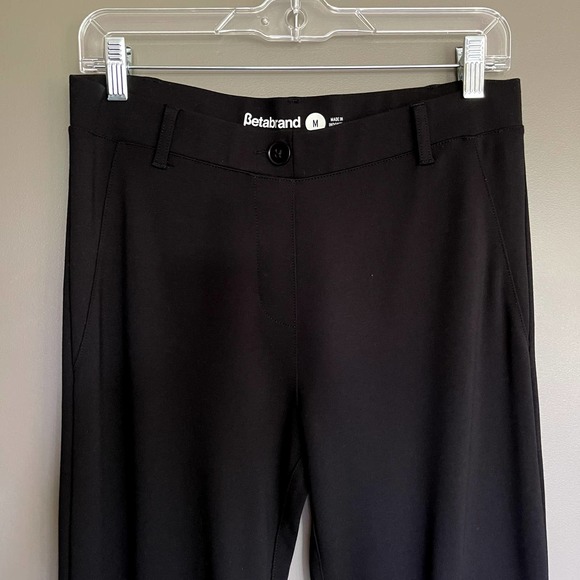 Betabrand Boot-Cut Classic Dress Pant Yoga Pants Black Size Medium Business Work - Picture 6 of 13